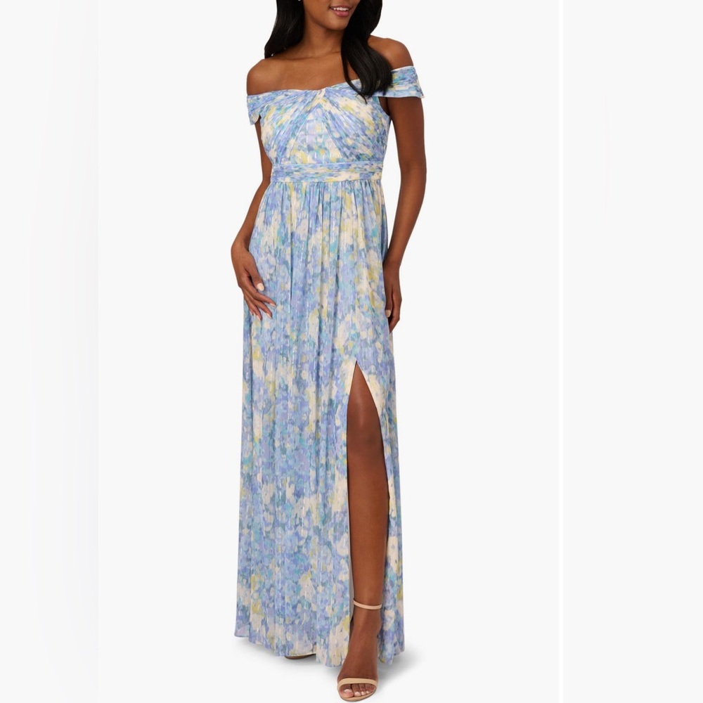 NWTAdrianna Papell, Chiffon Gown, SIZE 10